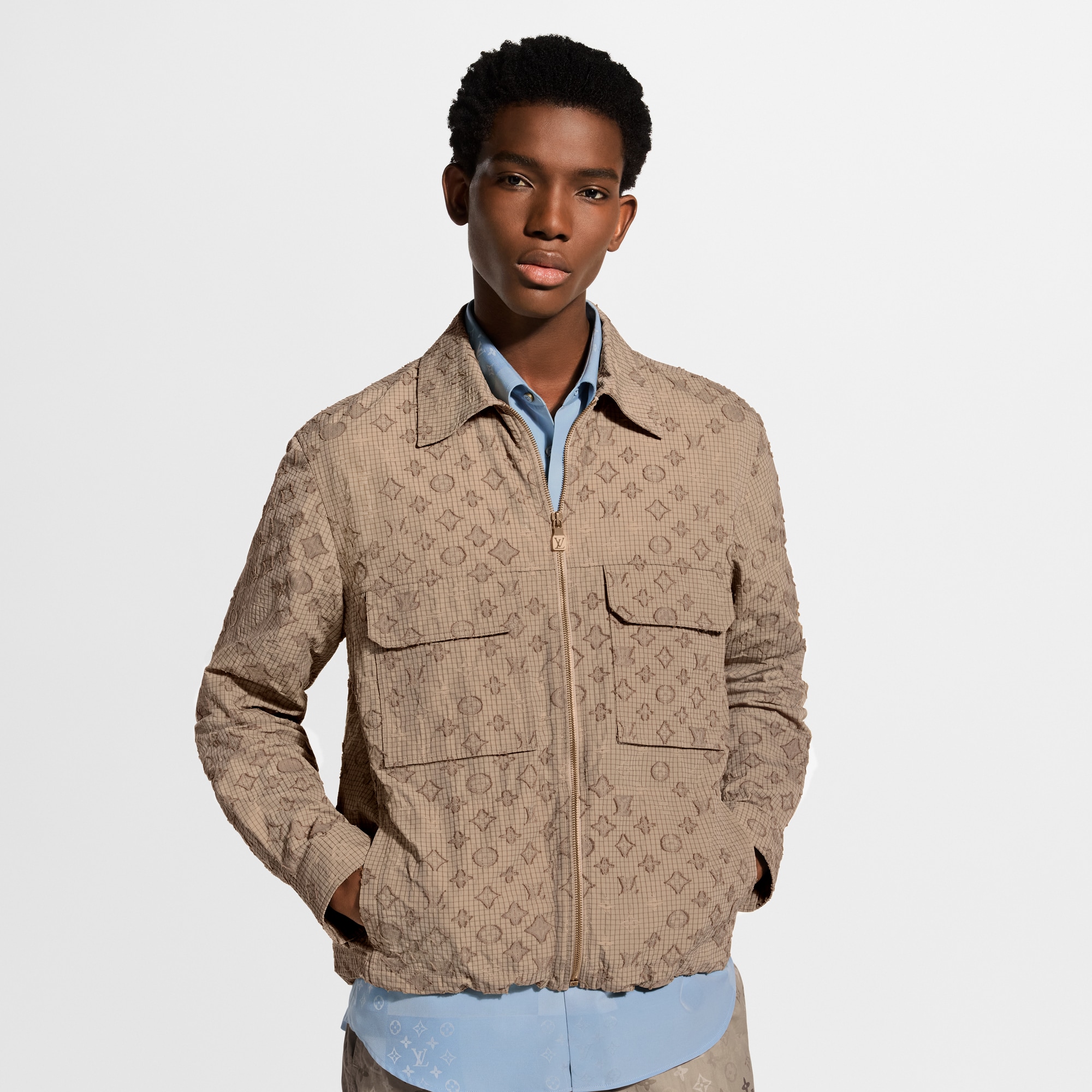 ルイヴィトン　フェーヴ Monogram Ripstop Zippered Overshirt - Men - Ready-to-Wear | LOUIS